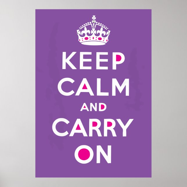Keep Calm and Carry On Poster (Front)