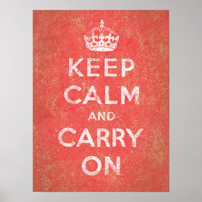 Keep Calm and Carry On Poster (Front)