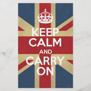 Keep Calm And Carry On Stationery