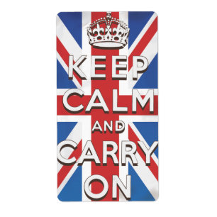 keep calm and carry on travel poster