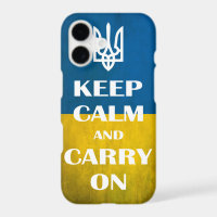 Keep calm and carry on Ukrainian emblem trident