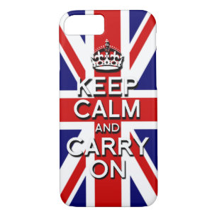 keep Calm and Carry on Union Jack Flag Case-Mate iPhone Case