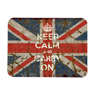 Keep Calm and Carry On with UK Flag Magnet