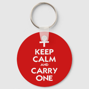 Keep Calm and Carry One Key Ring