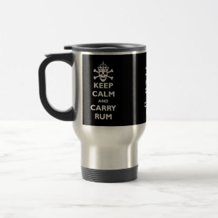 Keep Calm and Carry Rum Travel Mug