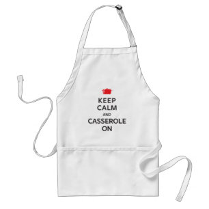 Keep Calm and Casserole On Standard Apron