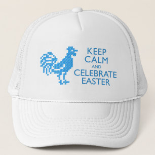 KEEP CALM AND CELEBRATE EASTER TRUCKER HAT