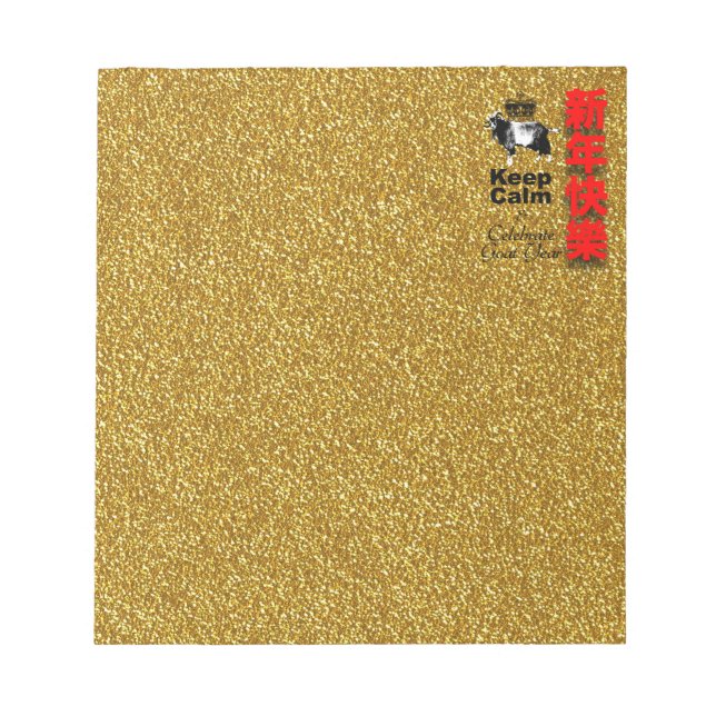 Keep Calm and Celebrate Goat Year 2027 Np Notepad (Front)