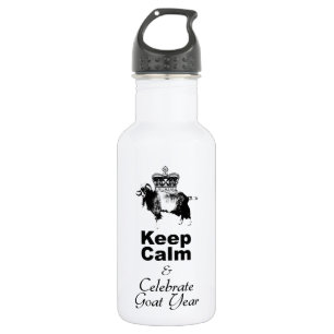 Keep Calm and Celebrate Goat year  532 Ml Water Bottle