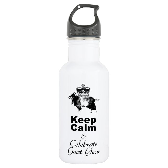 Keep Calm and Celebrate Goat year  532 Ml Water Bottle (Front)