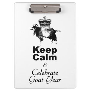 Keep Calm and Celebrate Goat year CpB Clipboard