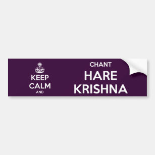 Keep Calm and Chant Hare Krishna Bumper Sticker