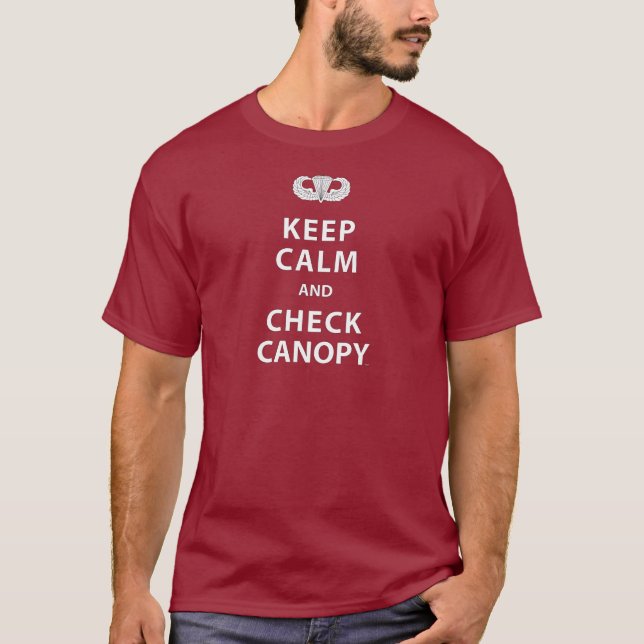 KEEP CALM AND CHECK CANOPY T-Shirt (Front)