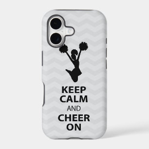 KEEP CALM and CHEER ON - BLACK - iPhone5 case