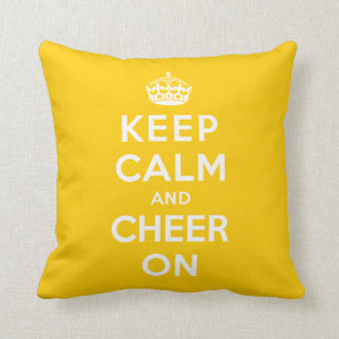Keep Calm and Cheer On Cushion
