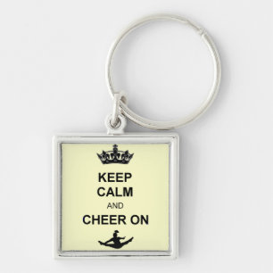 Keep calm and Cheer on Key Ring