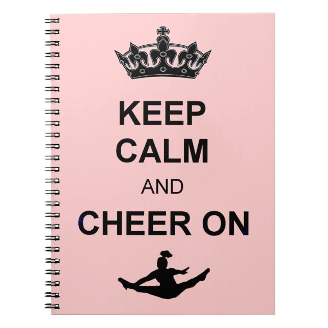 Keep Calm and Cheer on Notebook (Front)