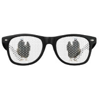Keep Calm and Cluck on party sunglasses
