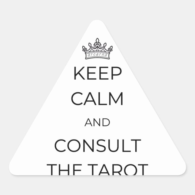 Keep Calm and Consult The Tarot Stickers (Front)