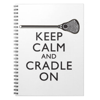 Keep Calm And Cradle On Lacrosse Spiral Notebook