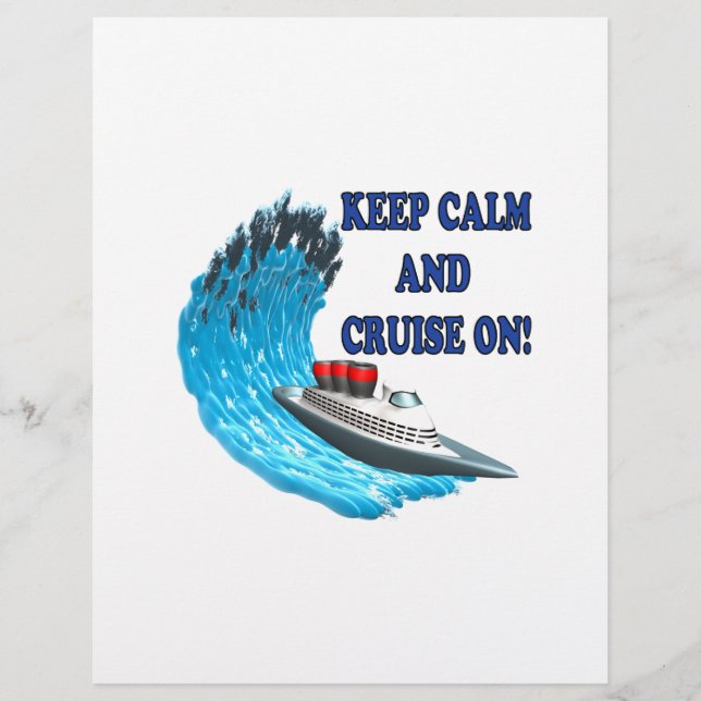 Keep Calm And Cruise On Flyer (Front)