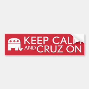 Keep Calm and Cruz On 2016 Bumper Sticker