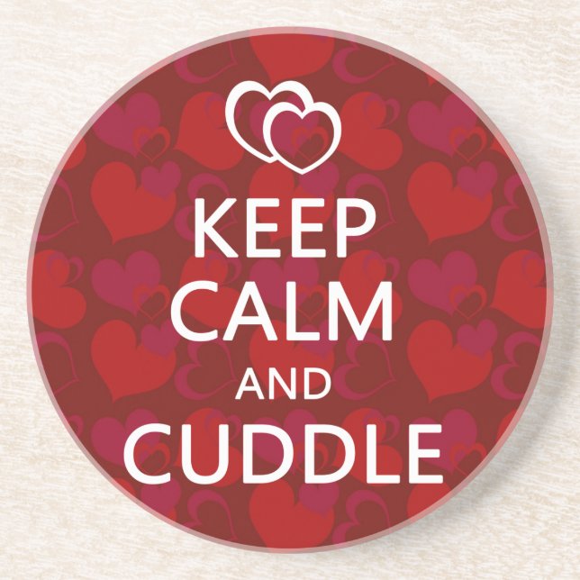 Keep Calm and Cuddle Coaster (Front)