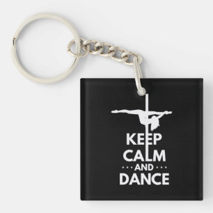 Keep Calm And Dance Key Ring