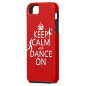 Keep Calm and Dance On (in all colours) Case-Mate iPhone Case (Back Left)