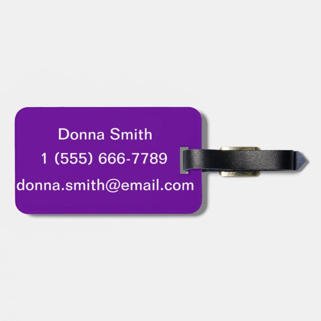 Keep Calm and Dance On Luggage Tag (Back Horizontal)