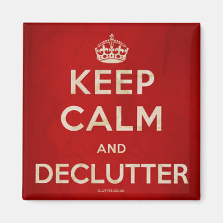 Keep Calm and Declutter Fridge Magnet