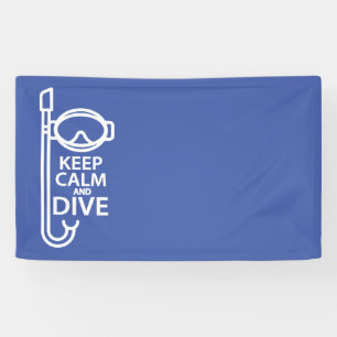 Keep calm and dive banner