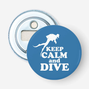 Keep calm and dive bottle opener