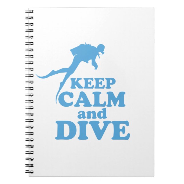 Keep calm and dive notebook (Front)