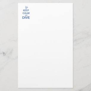 Keep calm and dive stationery