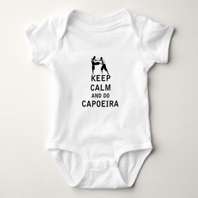 Keep Calm and Do Capoeira Baby Bodysuit (Front)