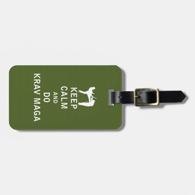 Keep Calm and Do Krav Maga Luggage Tag (Front Horizontal)