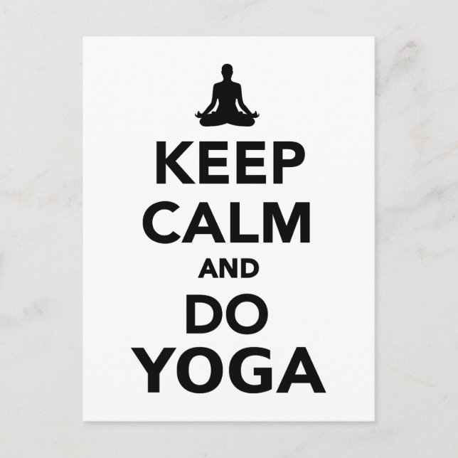 Keep calm and do Yoga Postcard (Front)