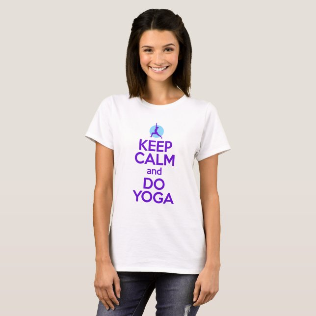 Keep Calm and Do Yoga (Women) T-Shirt (Front Full)