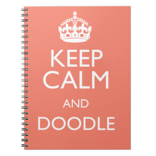 KEEP CALM AND DOODLE SPIRAL NOTEBOOK