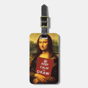 Keep Calm And Draw Luggage Tag
