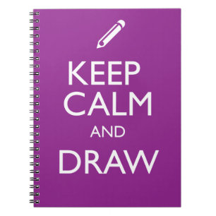 KEEP CALM AND DRAW SPIRAL NOTEBOOK