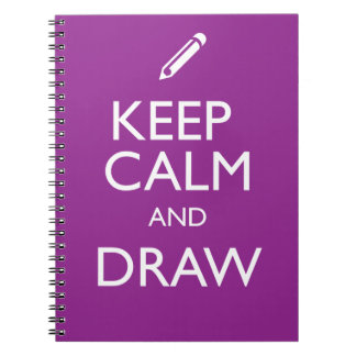 KEEP CALM AND DRAW SPIRAL NOTEBOOK