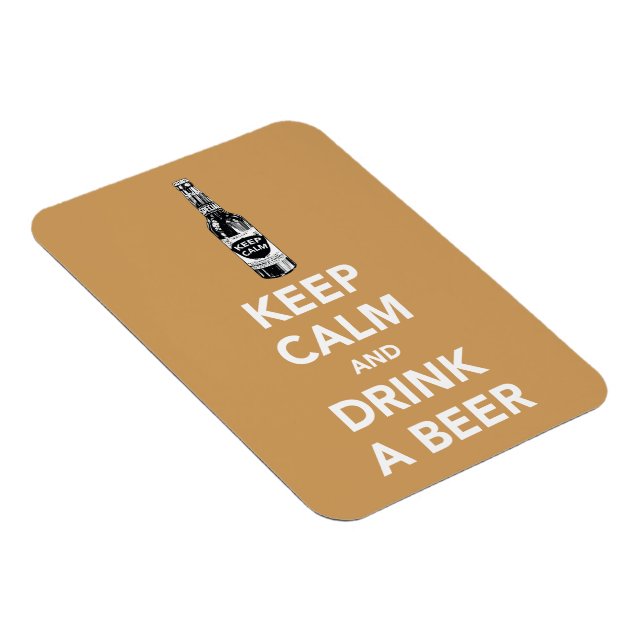Keep calm and drink a beer photo magnet (Right Side)