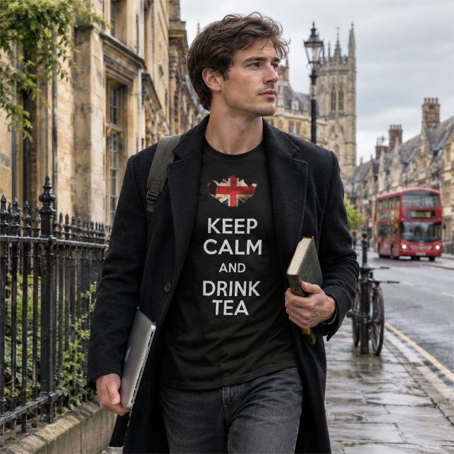 Keep Calm And Drink Tea - Basic Men's T-Shirt (Keep Calm And Drink Tea - Basic Men's T-Shirt)