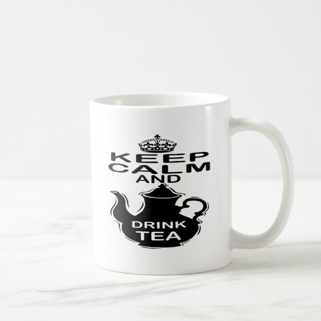 Keep Calm and Drink Tea Coffee Mug (Right)