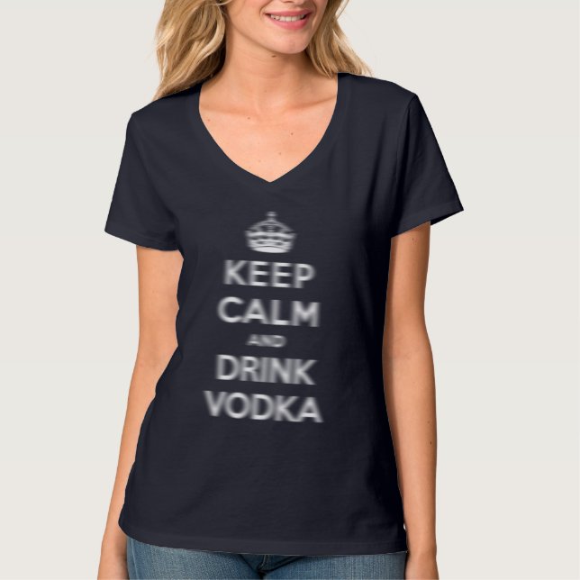 Keep calm and drink vodka T-Shirt (Front)