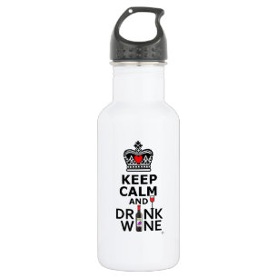 Keep Calm and Drink Wine 532 Ml Water Bottle