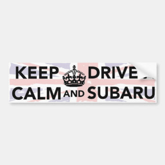 Keep Calm And Drive A Subaru Bumper Sticker