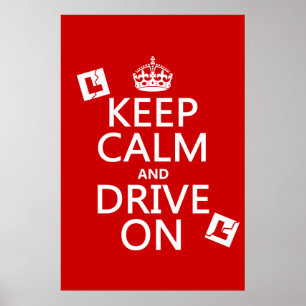 Keep Calm and Drive On (learner) Poster